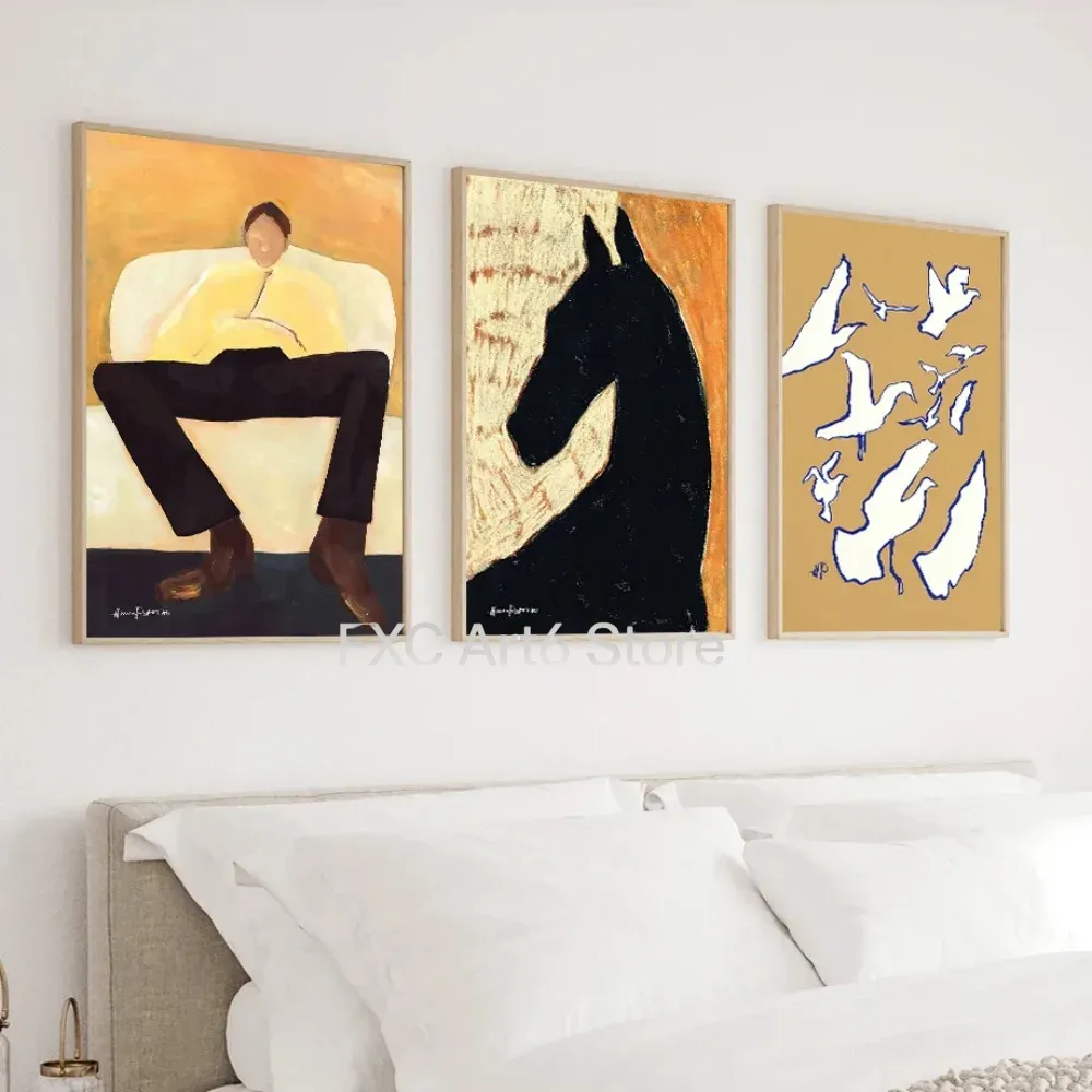 Interior Design Apartment - Frameless Abstract Gallery Decorative Wall Art