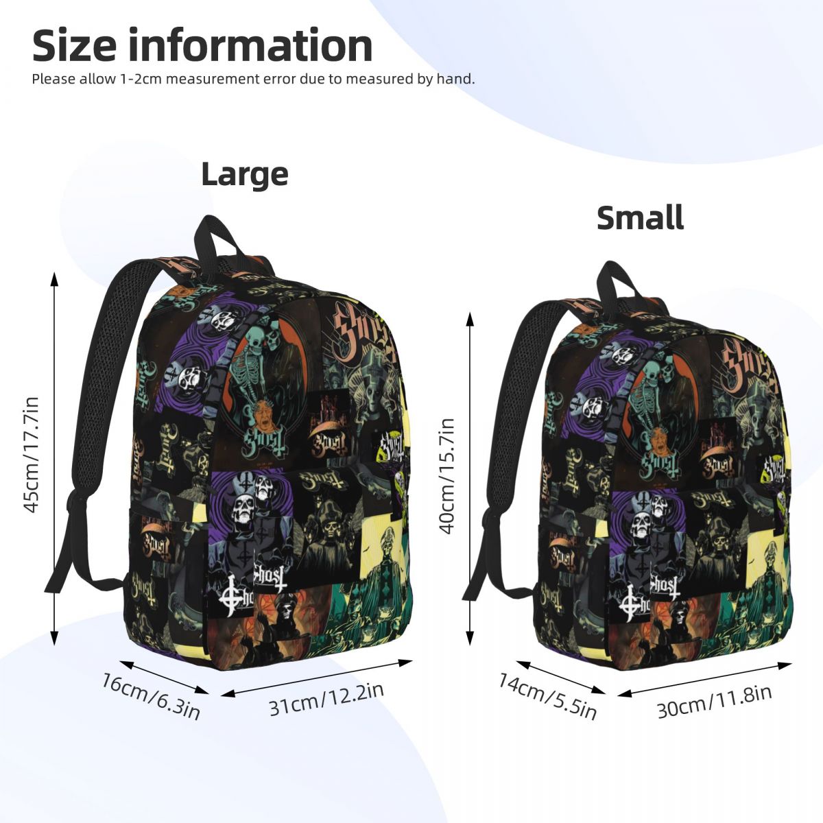 Ghost Band Backpack 3D Print M - Interior Design Xmas ulasan dan harga