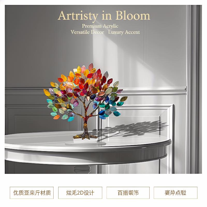 Acrylic Lily Flower 2D Ornamen - Interior Design Apartment ulasan dan harga