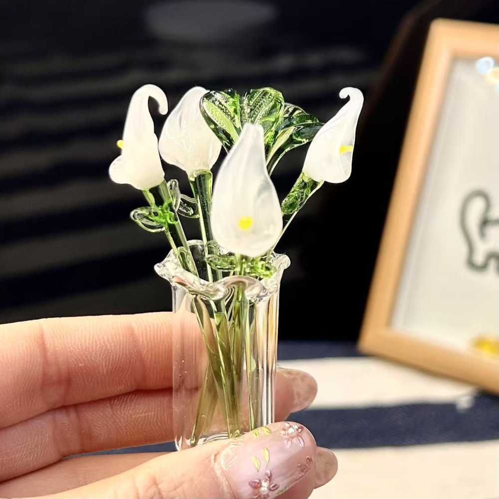1 PC Handmade Glass Floral Bou - Interior Design Apartment ulasan dan harga