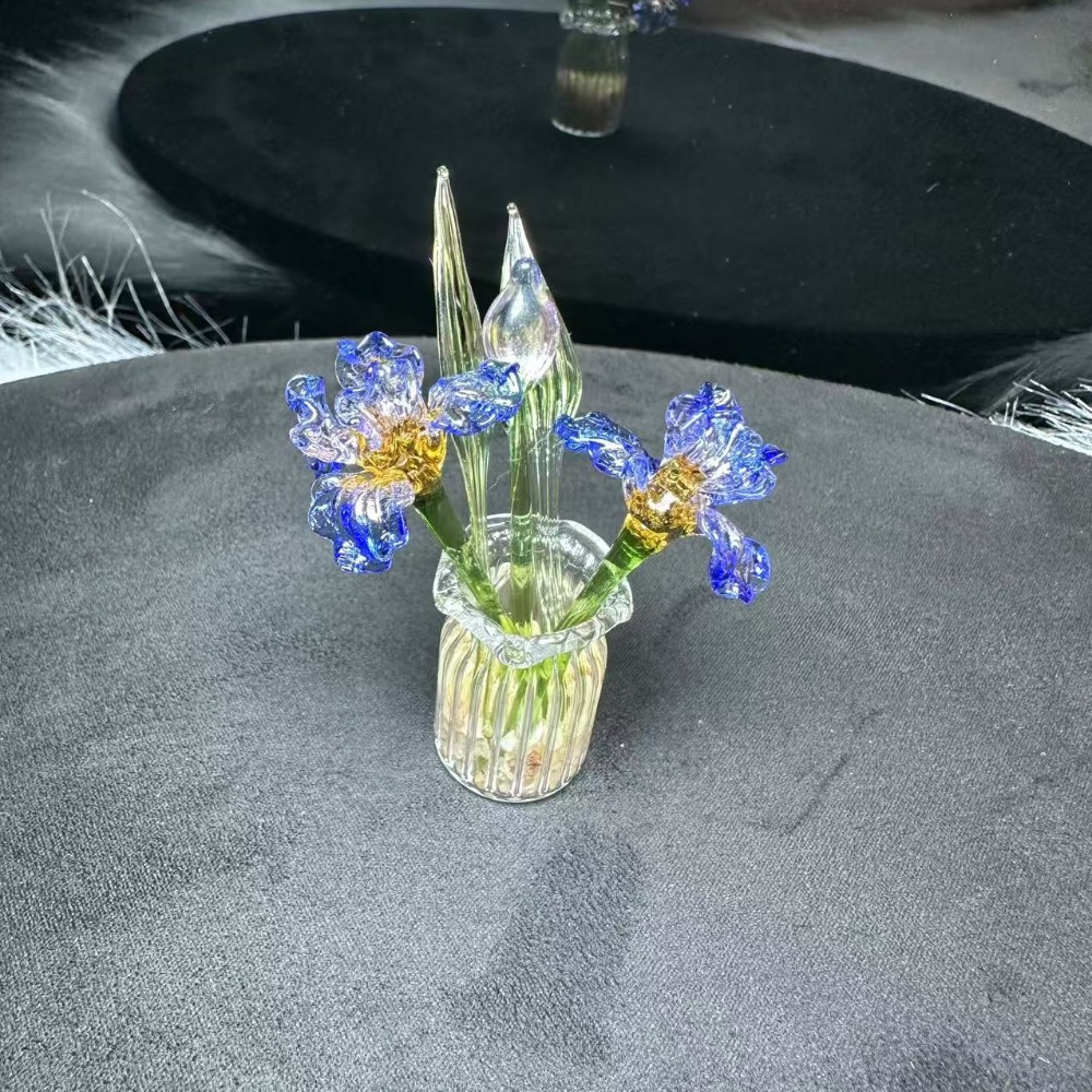 1 PC Handmade Glass Floral Bou - Interior Design Apartment ulasan dan harga