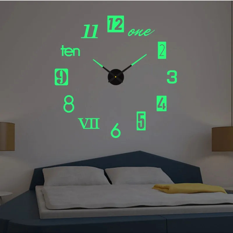 2D/3D Large Roman Numeral Acry - Interior Design Apartment ulasan dan harga