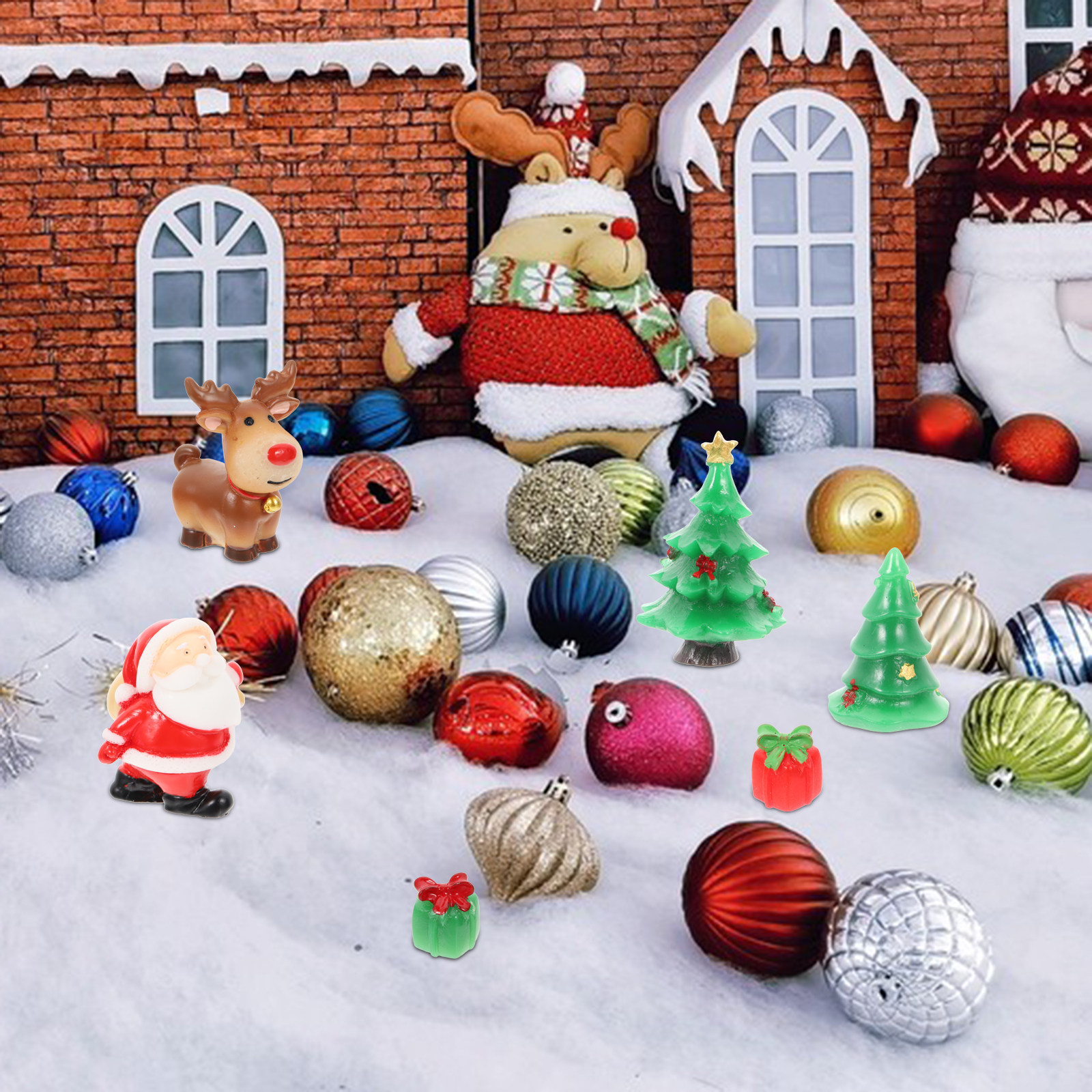 27Pcs Creative Resin Christmas - Interior Design Xmas ulasan dan harga