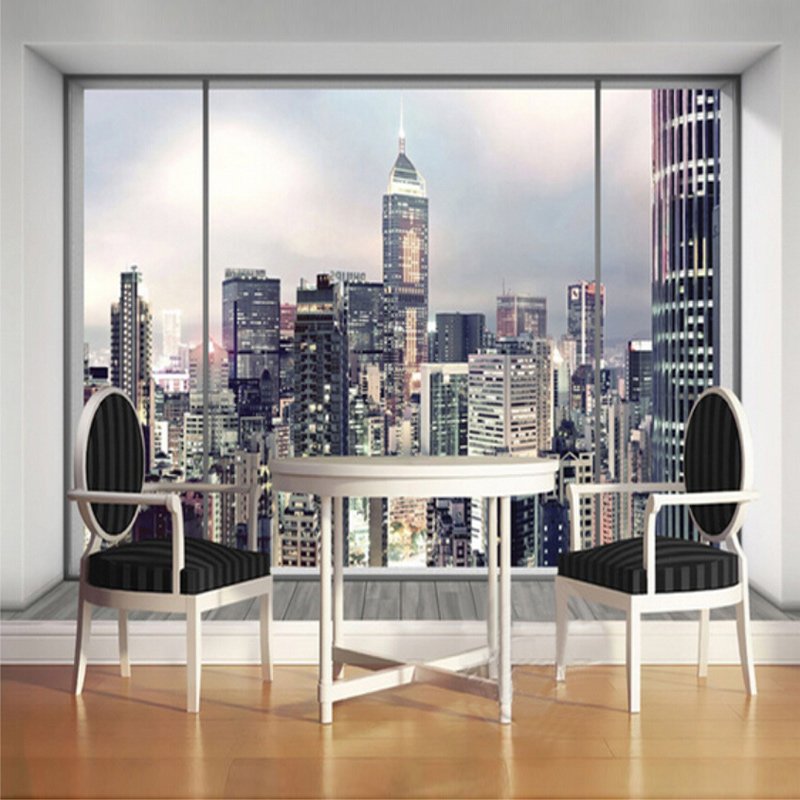 New York Sunrise 3D Window Cit - Interior Design New York ulasan dan harga