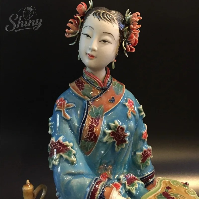Shiwan Ceramic Lady Statue Hom - Interior Design Apartment ulasan dan harga