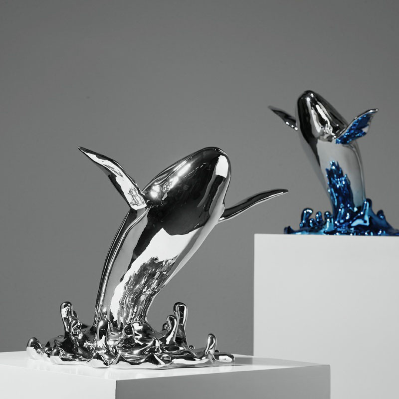 Creative Jumping Whale Sculptu - Interior Design Xmas ulasan dan harga
