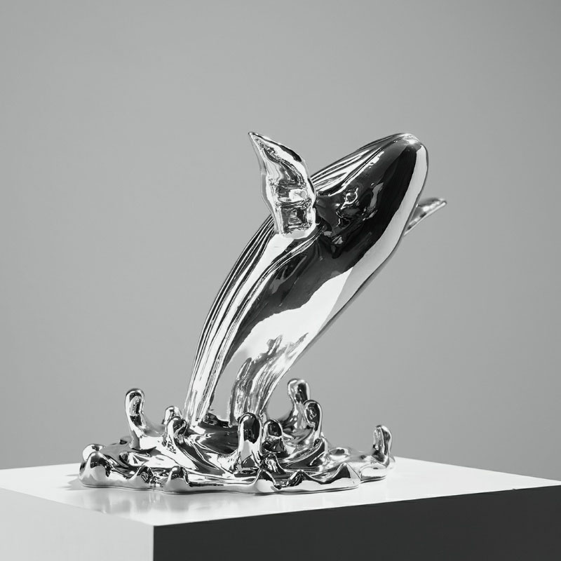 Creative Jumping Whale Sculptu - Interior Design Xmas ulasan dan harga