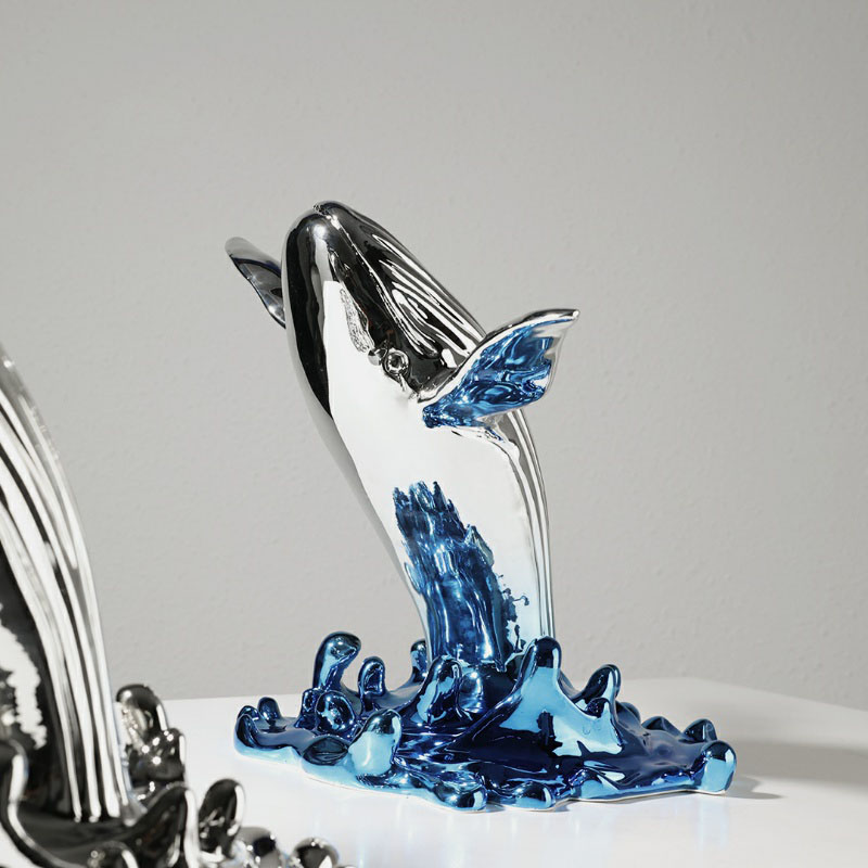 Creative Jumping Whale Sculptu - Interior Design Xmas ulasan dan harga